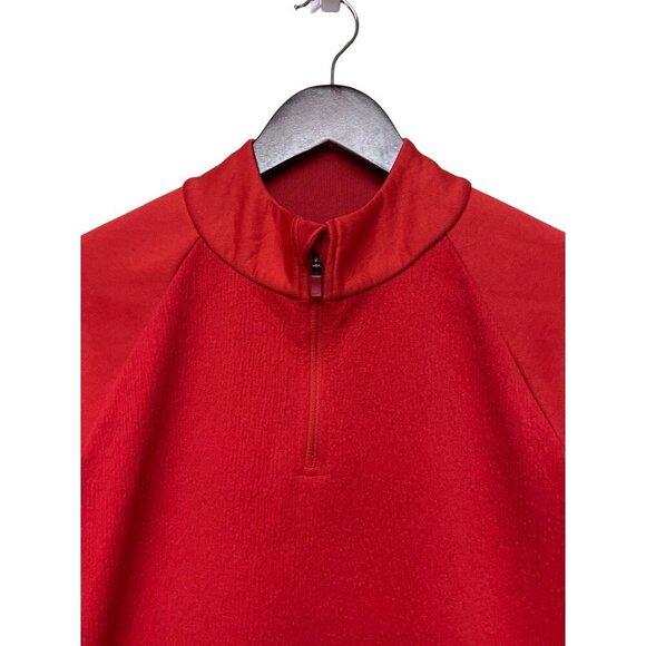 Nike Therma Victory Golf Quarter Zip Pull Over Red Women's Shirt Size Small - Picture 2 of 9